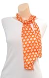 Clemson Scarf - Clemson University Orange Scarf with Tiger Paw Logo