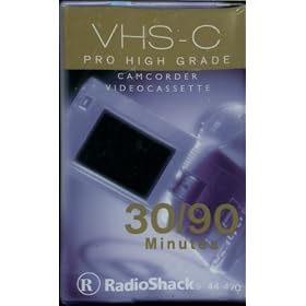 VHS-C Pro High Grade Camcorder Videocassette 30 90 Minutes by RadioShack