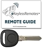 2006-2010 Cadillac DTS Chipped Transponder Key With Free Do-It-Yourself Programming (Must Have One Working Key) and Free eKeylessRemotes Guide