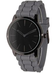 Geneva Grey w/ Black Silicone Jelly Watch