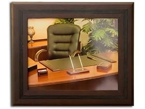 Walnut & Leather 8 x 10 Photo Frame