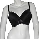 Womens Lingerie Perfectly Fit Padded Underwired Soft Cup Bra / Underwear   Black   Size: US:40D UK:40DD EU:90E