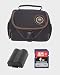 Photoptimus Paquet economique - Etui 236-1 Bilora-batterie Carat Li-560,  CGA-S006 750mAh- Carte SDHC 4GB Classe 6 - compatible pour FZ18-FZ8