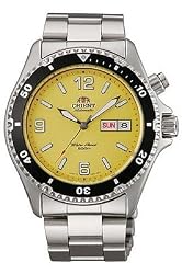 Orient Men's CEM65001YW Mako Yellow Dial Automatic Dive Watch