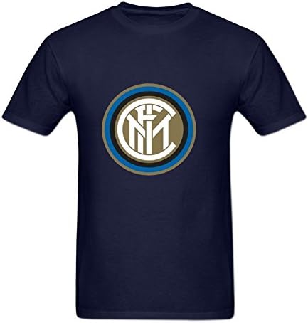 Lively Ball Adult Men's Inter Milan Print Tee Shirt Black XXXL Blue