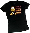 "Ignore The Bag... Treats Only!" -- Halloween -- Garfield Crop Sleeve Fitted Juniors T-Shirt