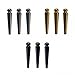 WE Games Premium Easy Grip Metal Cribbage Pegs with Tapered Design - Set of 9, Sleek and Stylish for Cribbage Boards, (3 Gold, 3 Silver, 3 Black) Fits 1/8 Inch Diameter Holes