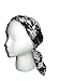 EUGENIA KIM Katia Silk Buckle Headband in B&W