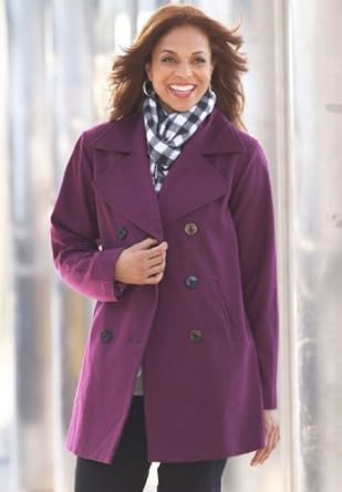 Jessica London Plus Size Wool Pea Coat