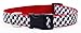 Large Black/White Houndstooth Dog Collar: 1