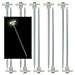 10pc Glow-in-the-Dark Tent Stakes - 10" Steel Peg