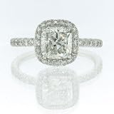 2.35ct Cushion Cut Diamond Engagement Anniversary Ring