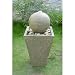 Large stone effect resin mains powered garden fountain version 2