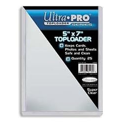 Ultra-Pro 5X7 Top Loaders - 25 Per Pack (Quantity of 100)