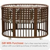 dwellbaby Oval Crib Set - Dots
