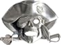 PIRATE SKULL BUCKLE PUNISHER GOTHIC PUNK ROCK BONES