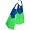 Voit Original Duck Feet Fins Medium
