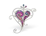 Paisley Heart Pin in Rose from the Artazia Collection #051RO HP