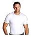 Insta Slim Compression Crew-Neck T-Shirt, White, Large, Shapewear for Men