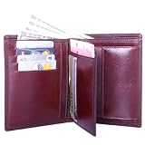 Leatherbay Double Fold with Detachable ID Window - English Brown