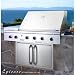 Dacor: OBS52NG 52'' Built-in Gas Grill with 2-20,000 BTU ''U'' Shaped Burners, Sear Burner, Infrared Rotisserie System, Halogen Lights, Illumina Burner Controls and 2 Integrated Side Burners: Natural Gas