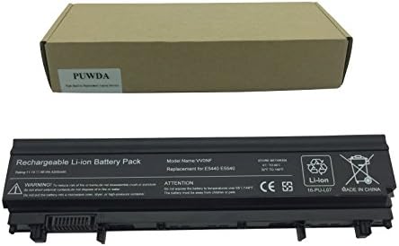 PUWDA™ E5440 58Wh New Laptop Replacement Battery for Dell Latitude E5540 0K8HC 0M7T5F 1N9C0 7W6K0 F49WX N5YH9 VVONF 312-1351 451-BBID 451-BBIE 451-BBIF Notebook Battery [ 6-cell 11.1V 5200mAh ]