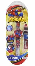 Spiderman Boys LCD Watch  - Spiderman Watch w/ interchangeable tops and straps