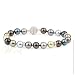 WILLOW PEARLES: *8MM MULTI TAHITIAN VOYAGEUR PEARLE BRACELET W/ RONDELLES*