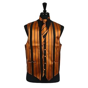 Vest/Tie/Bowtie Sets (Black-Gold Combination)