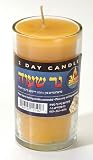 Yahrzeit 2day Beeswax Candle in Glass Cup