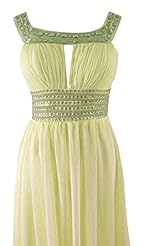 Sleeveless  Chiffon Evening Dress/Bridesmaid Dress/Prom Dress  With Ruffles