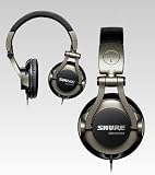 Shure SRH550DJ Professional Quality DJ Headphones (Smokey Grey)