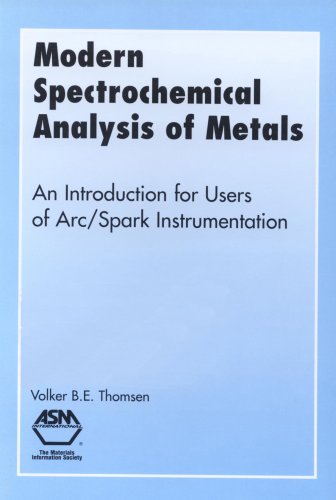 modern spectrochemical analysis of metals an introduction for users of arc spark instrumentation