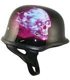 Advanced German Style Phantom Skull Half Face Motorcycle Helmet