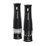 Marco Pierre White by Russell Hobbs 14558 Salt and pepper Grinders with Soft touch black & Chrome with Ceramic grinding system
