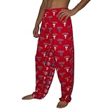 Mens MLB Philadelphia Phillies Cotton Thermal Sleepwear / Pajama Pants - Red (Size: XL)