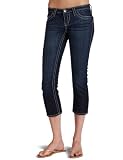 See Thru Soul Juniors Chunky Stitch Roll Up Crop Jean