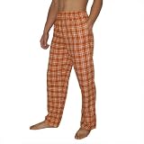 Mens Bottom Drawers Plaid Cotton Thermal Sleepwear / Pajama Pants - Brown & White