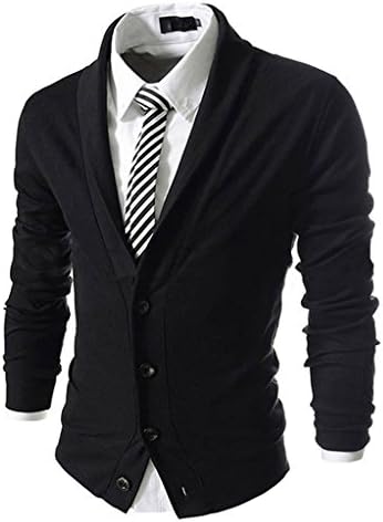 Hipster bob Mens Fashion Slim Lapel Knit Cardigan Suits Blazer