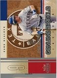 Hank Blalock Texas Rangers 2004 Fleer Genuine Insider Article Jersey #HB Baseball Card
