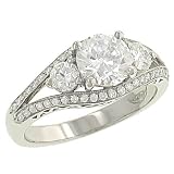 Round Diamond Engagement Ring .55cttw (cz center)