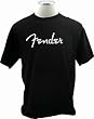 Fender Greatest Hits Men's Tees - Spaghetti Logo - Black - Large