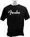 Fender Greatest Hits Men's Tees - Spaghetti Logo - Black - Large
