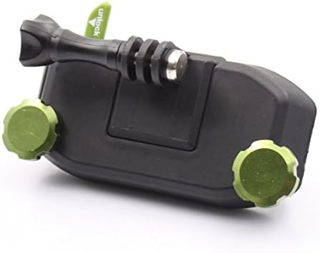 LOTOPOP StrapMount Backpack Clip Fast Clamp / LifeVest / SCUBA Mount for Gopro 5 3+ 4 Session XIAOMI YI Cameras-Green