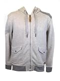 Boxfresh Haben E10204 Grey Marl Cotton Zip Up Hooded Sweater Hoody