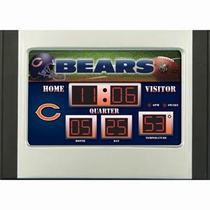 Chicago Bears Scoreboard Desk & Alarm Clock