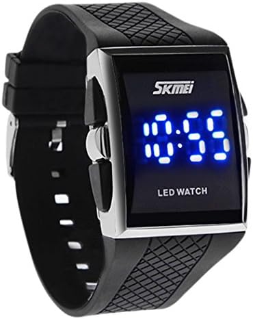NIUBILITY Ori-1117 Digital LED Waterproof Black Band Wrist Watches For Men