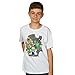 Minecraft Party Youth Short Sleeve White Tee Shirt
