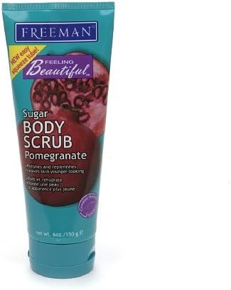Freeman Feeling Beautiful Sugar Body Scrub, Pomegranate 6 fl oz (150 ml)