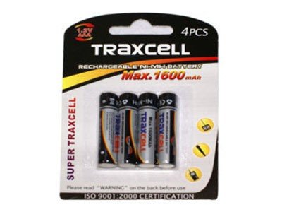 TRAXCell 1600mAh Ni-MH Akku AAA - 4 Stück